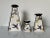 1990s Postmodern - Style Michael Anthony Hand Painted Art Ceramic Candle Holders - Set of 3/ Sold For Sale - Image 11 of 11