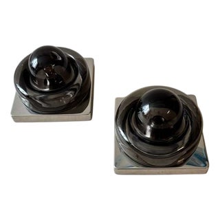 Smoked Glass Wall Lamp from Cosack, 1970s For Sale