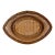 Vintage Handcrafted Philippines Woven Bamboo & Rattan Serving Tray For Sale