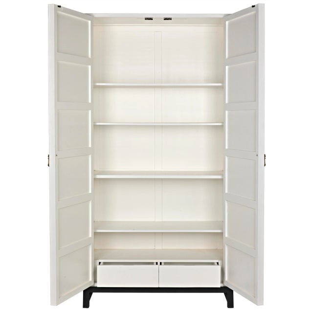 Noir NOIR Maharadshcha Hutch, Solid White For Sale - Image 4 of 10