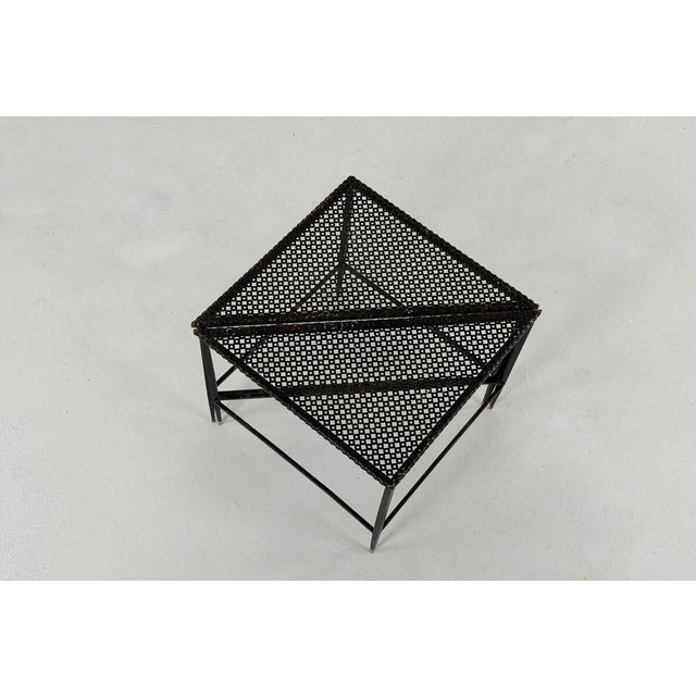 Metal Corner Tables from Mathieu Matégot, 1950s, Set of 2 For Sale - Image 7 of 13