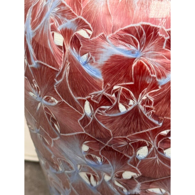 Honshin Fine Art Crystalline Glazing Porcelain Vase For Sale - Image 12 of 12