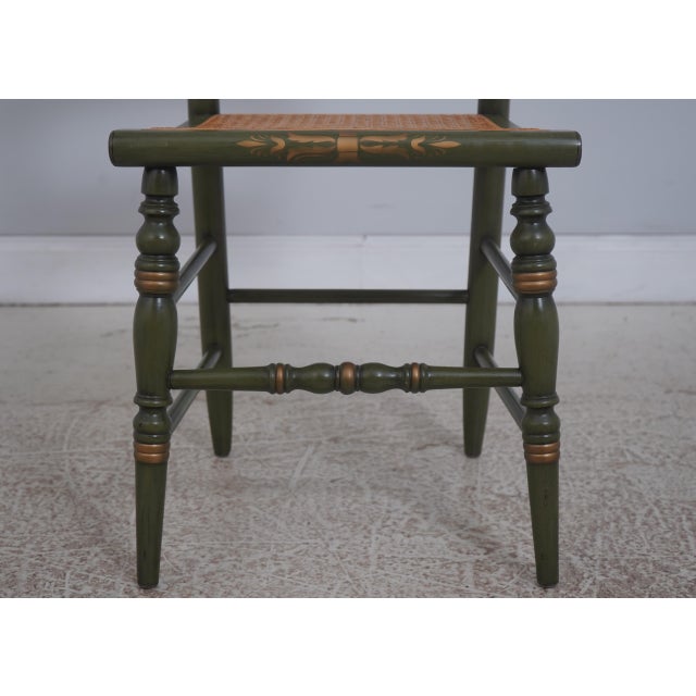 Wood Hitchcock George Washington Mount Vernon Bicentennial Cane Seat Chair For Sale - Image 7 of 18