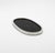 2020s Oval Tray in Black Shagreen With Polished Stainless Steel by Kifu Paris For Sale - Image 5 of 8