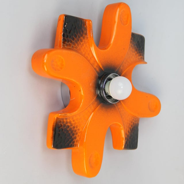 Mid-Century Modern Ceramic Pop Wall Light, 1960s For Sale - Image 3 of 5