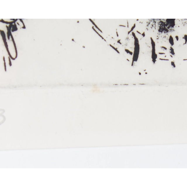 Paper 1973 Abstract Intaglio Print of Sheep by Jennifer Wildman For Sale - Image 7 of 10