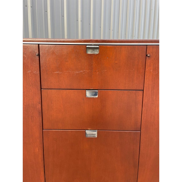 Mid Century Sunar Wood & Chrome Credenza For Sale - Image 9 of 13