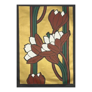 1970s Cotton Blossom Serigraph by Atwood