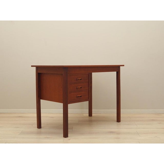 Vintage Danish Teak Desk, 1970s For Sale - Image 4 of 15
