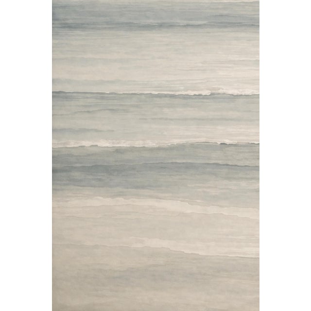 Gray Soft Coastal Waves, Neutral Seascape Wall Art Print, 24″ × 36″ For Sale - Image 8 of 9