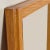 Oak Wall Mirror and Console Table Set With Parquet Top and Gold Trim For Sale - Image 6 of 12