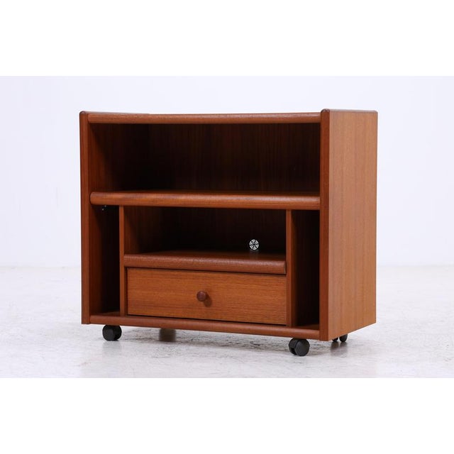 Vintage Teak Record Cabinet, 1970s For Sale - Image 4 of 16