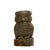 Charming vintage owl sculpture hand-carved from natural soapstone, featuring a compact stylized form with deeply incised...