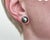 2020s 11 MM Tahitian Black Pearl Stud Earrings 14 Karat White Gold For Sale - Image 5 of 8