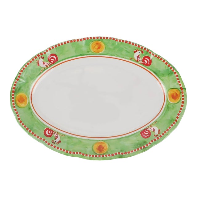 Campagna Gallina Oval Melamine Platter For Sale
