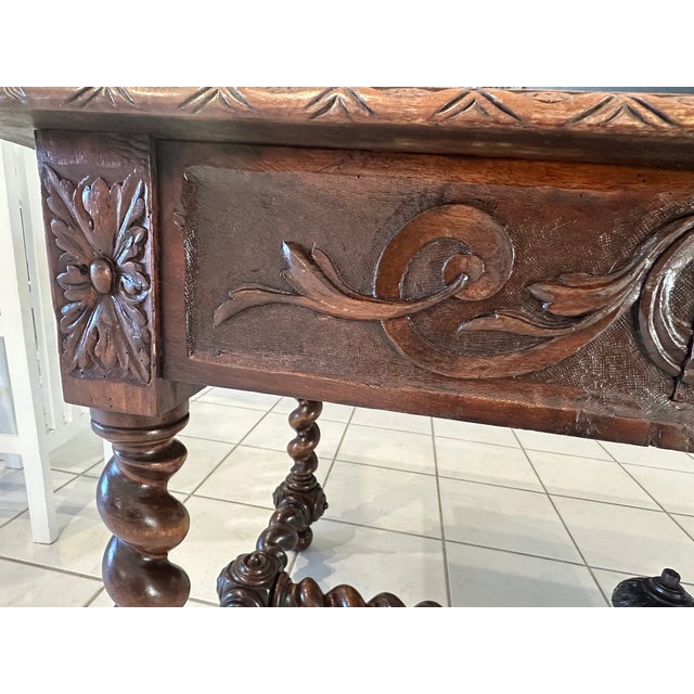 Brown Antique Mid-19th Century Desk, France For Sale - Image 8 of 18