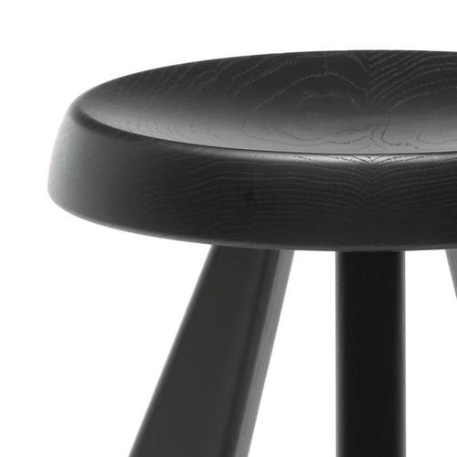 Modern Black Oak Meribel Stool by Charlotte Perriand for Cassina For Sale - Image 3 of 15