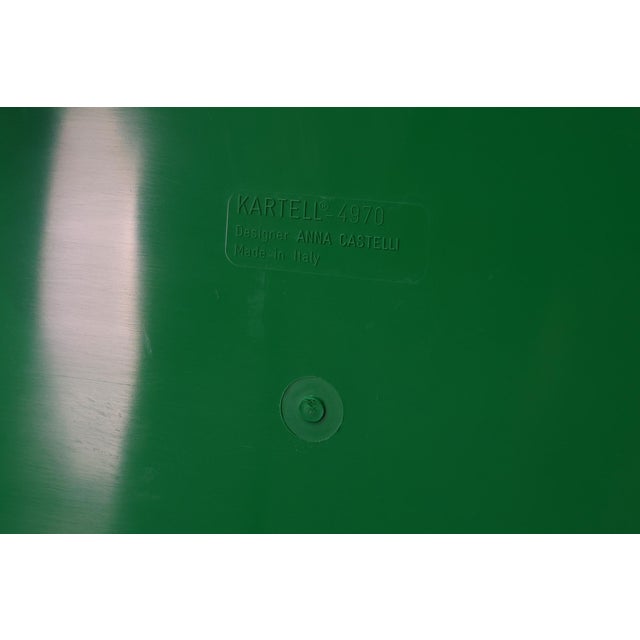 Green Model 4970 Storage Unit by Anna Castelli Ferrieri for Kartell, Italy, 1970s For Sale - Image 6 of 11