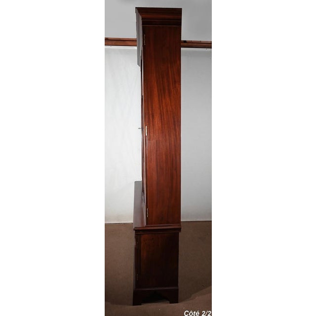 Mahogany Bookcase Cabinet, England, 1900s For Sale - Image 17 of 18