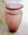 Mouth Blown Art Glass Vase in a semi translucent dusty rose to mauve ombré towards the base. Small imperfections - from...