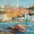 Port of Llança Coastal Harbour Scene, Oil Painting on Canvas, Framed For Sale - Image 6 of 11
