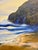 Coastal Vintage Coastal Seascape Oil Painting, Ornate Gilt Frame, Signed For Sale - Image 3 of 6