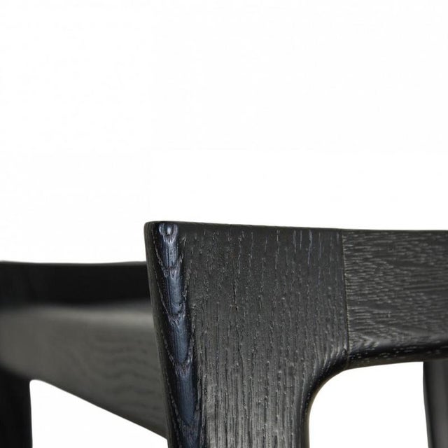 Black GE-290 Ottoman in Black Leather by Hans J. Wegner, 1980s For Sale - Image 10 of 12