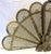 Stunning Art Deco/ Hollywood Regency style fireplace screen from the 1950's. It has a unique 'peacock' design with nine...