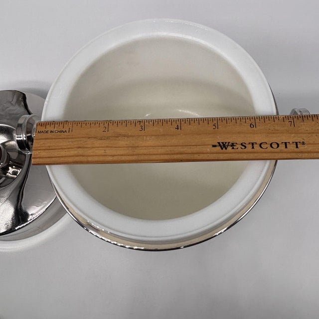 Wood Mid 20th Century Mid-Century Modern Stainless Steel Ice Bucket by Hormel Corp For Sale - Image 7 of 10