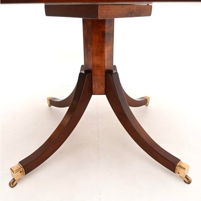 Large Antique Military Campaign Drum Table with Leather Top, 1950 For Sale - Image 10 of 11