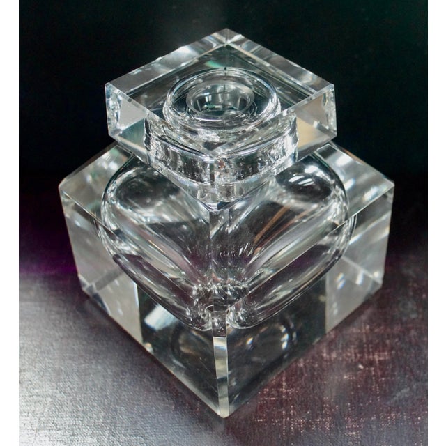 Victorian Dumpy Glass Inkwell, 1920s For Sale - Image 9 of 9