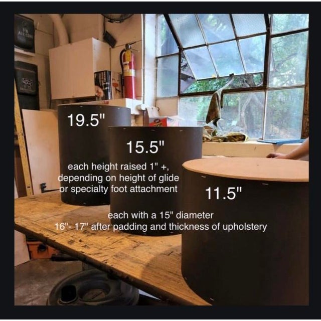 Wood Newly Made, Pink and Grey Striped Stylised Floral Upholstered Footstool For Sale - Image 7 of 7