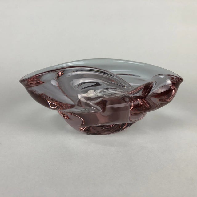 Small Art Glass Vintage Bowl, 1960s For Sale - Image 6 of 7