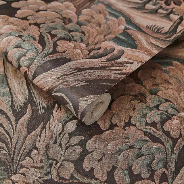 Plantasia Wallpaper - Sienna, Sample | Chairish
