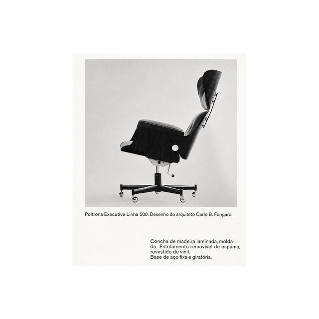 Carlo Fongaro - Tall Dinamarquesa Swivel Chair in Rosewood & Chenille, 1960s For Sale - Image 18 of 18