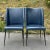 1950s Set of Blue Dining Chairs, Italy, 1950s For Sale - Image 5 of 13