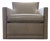 A. Rudin Model 712 Contemporary Upholstered Swivel Club Chair For Sale