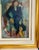 Blue Itamar Siani, Rare Jewish Yemenite Woman Oil Painting Israeli Girl Judaica Itamar Siani, 1979 For Sale - Image 8 of 11