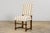 Wood Late 19th Century French Louis XIII Dining Chairs in Blue Striped Jacquard, Set of 12 For Sale - Image 7 of 18