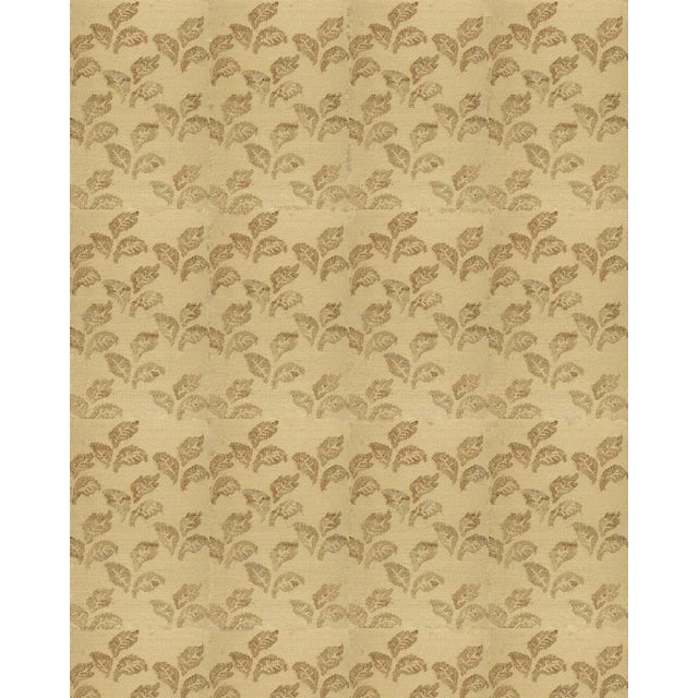 Rug & Kilim Rug & Kilim's Block Print Flatweave Rug with Beige-Brown Floral Patterns - 12x16 For Sale - Image 4 of 5