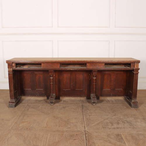 Scottish Architectural Oak Console For Sale - Image 10 of 13