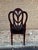 Wood Vintage American Federal Style Painted Shield Dining Chairs by Pama Furniture High Point North Carolina - Set of 10 For Sale - Image 7 of 10