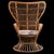 Elevate your space with this stunning Midcentury Modern rattan armchair, a true masterpiece of 1950s Italian organic...