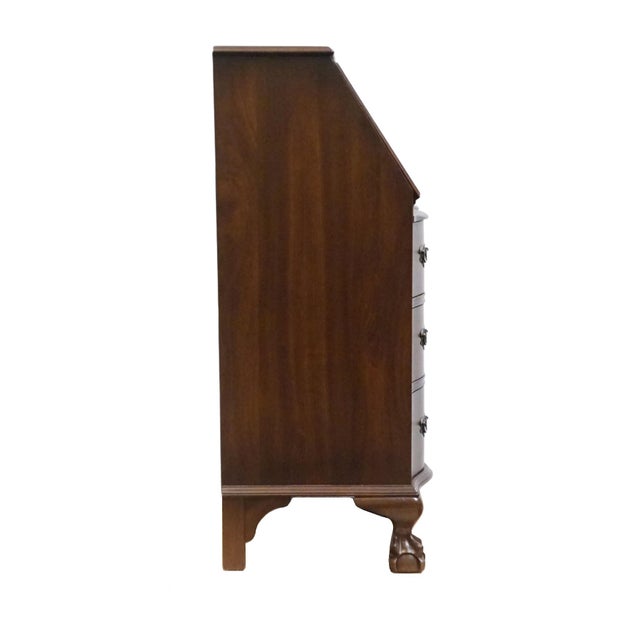 Lammert's Furniture Solid Mahogany Traditional Style 31" Serpentine Front Secretary Desk For Sale - Image 14 of 14