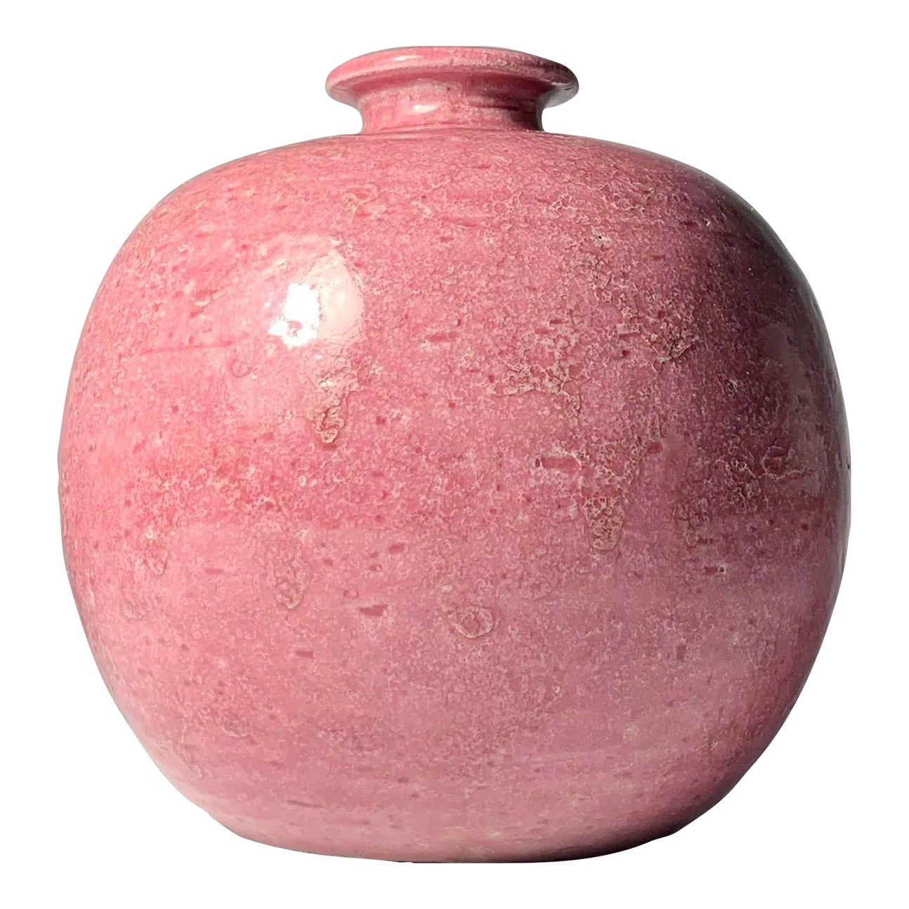 A Rose Bitossi Ceramic Vase by Aldo Londi | Chairish