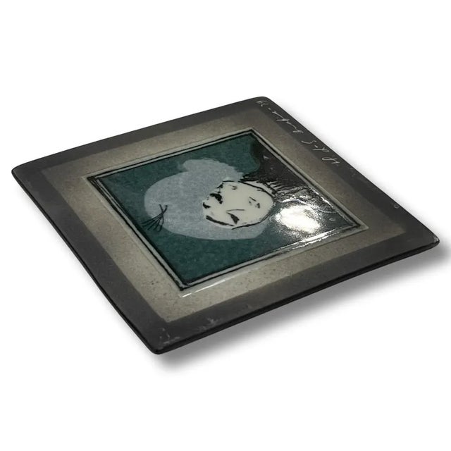 Ceramic 1979 Arabia Wall Tile Plate Signed by Helja Liukko-Sundström, Made in Finland For Sale - Image 7 of 11