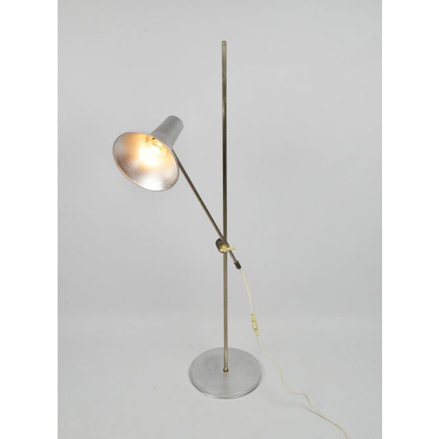 Silver Floor Lamp, 1970s For Sale - Image 6 of 11