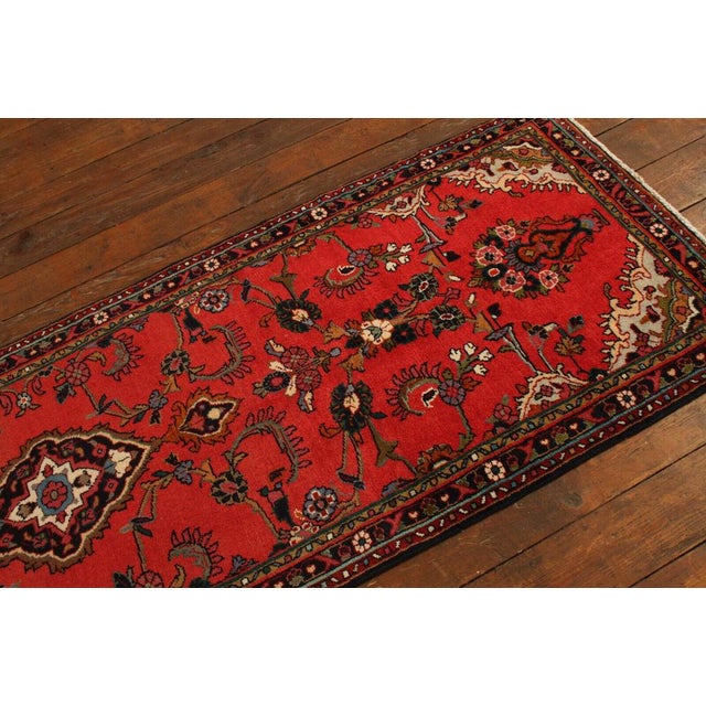Red Middle Eastern Hand-Knotted Rug For Sale - Image 8 of 10