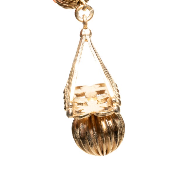 Vintage 1950's Napier Gold Filled Clip on Dangle Earrings, Pair For Sale - Image 12 of 12