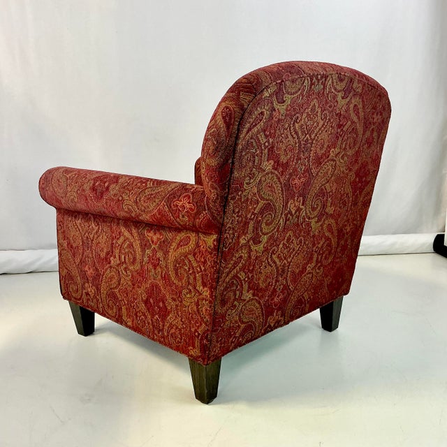1980s Vintage Rustic European Italian Boho Chic Arts & Crafts Club Chair. For Sale - Image 13 of 16